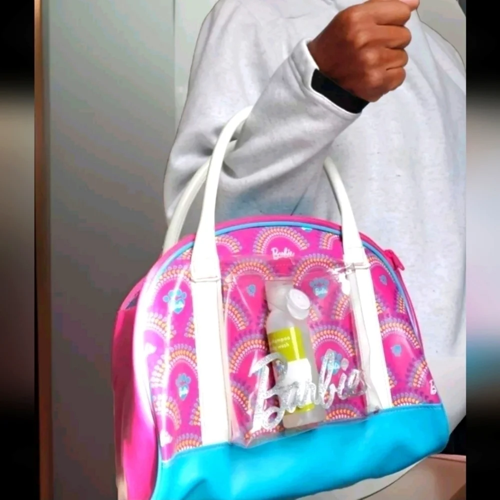 Barbie Vet/Cosmetic/Barbie Girl Cosplay Double Zip Medium Tote Bag